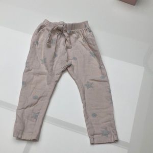 Zara kids cotton print pull on pants🌸